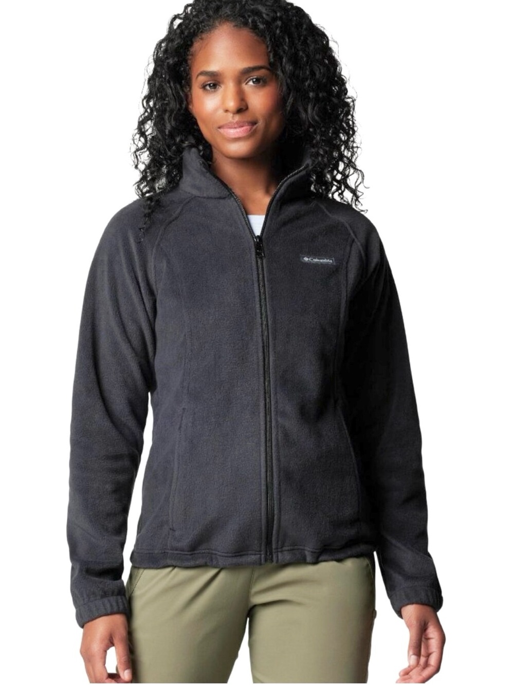 NWT New $65 Columbia Benton Springs Full Zip Fleece Grey Jacket Size M